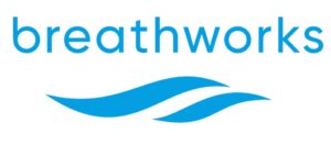Breathworks White Horizontal Logo